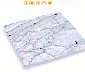 3d view of Cranberry Gap