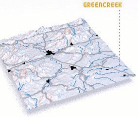 3d view of Green Creek