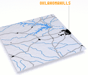 3d view of Oklahoma Hills