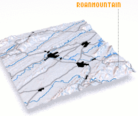 3d view of Roan Mountain