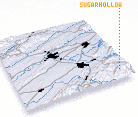 3d view of Sugar Hollow