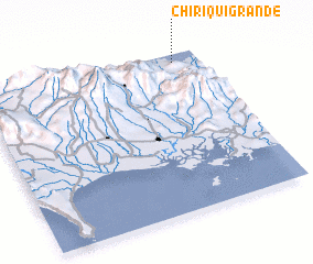 3d view of Chiriquí Grande