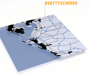 3d view of Beattys Corner