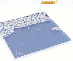 3d view of San Ramón