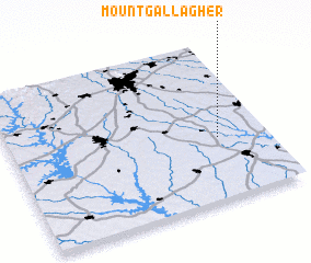 3d view of Mount Gallagher