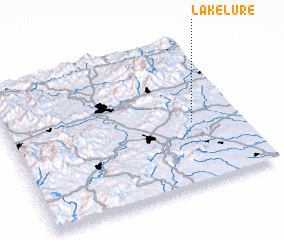 3d view of Lake Lure