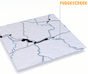 3d view of Fudges Creek