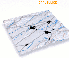3d view of Gravel Lick