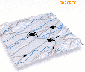 3d view of Gap Creek