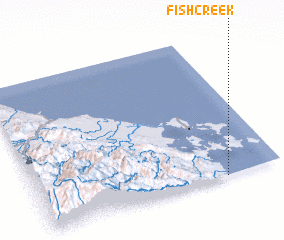 3d view of Fish Creek