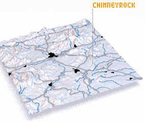 3d view of Chimney Rock
