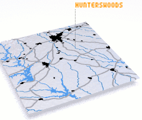 3d view of Hunters Woods
