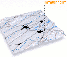 3d view of Watauga Point