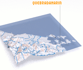 3d view of Quebrada Marín