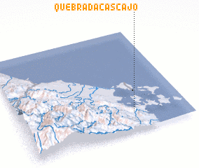 3d view of Quebrada Cascajo