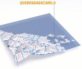 3d view of Quebrada de Camilo