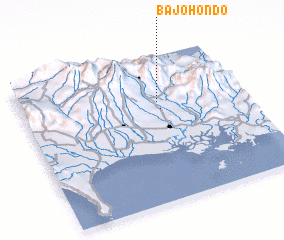 3d view of Bajo Hondo