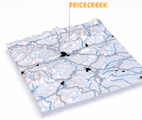 3d view of Price Creek