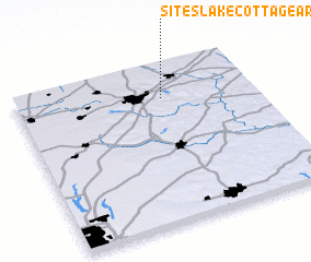3d view of Sites Lake Cottage Area