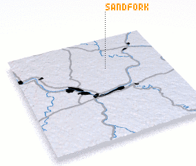 3d view of Sand Fork