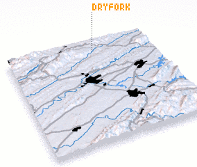 3d view of Dry Fork