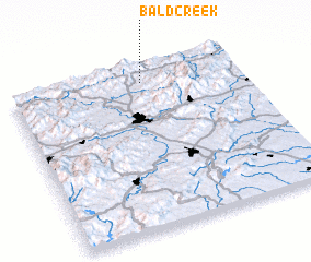 3d view of Bald Creek