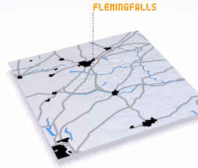 3d view of Fleming Falls