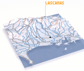 3d view of Las Cañas