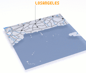 3d view of Los Ángeles