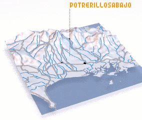 3d view of Potrerillos Abajo