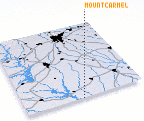 3d view of Mount Carmel