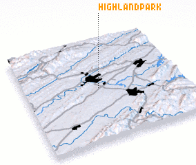 3d view of Highland Park