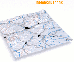 3d view of Indian Cave Park