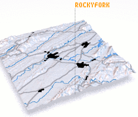 3d view of Rocky Fork