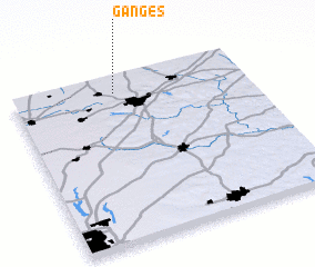 3d view of Ganges