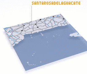 3d view of Santa Rosa del Aguacate