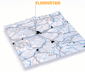 3d view of Elk Mountain