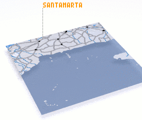 3d view of Santa Marta