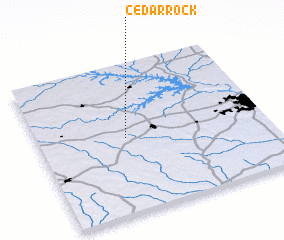 3d view of Cedar Rock