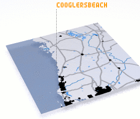 3d view of Cooglers Beach