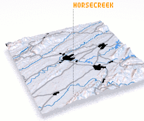 3d view of Horse Creek