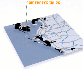 3d view of Saint Petersburg