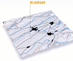 3d view of Blair Gap