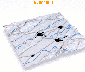 3d view of Dykes Mill