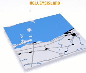 3d view of Kelleys Island