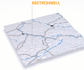 3d view of East McDowell
