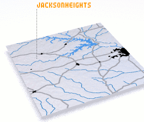 3d view of Jackson Heights