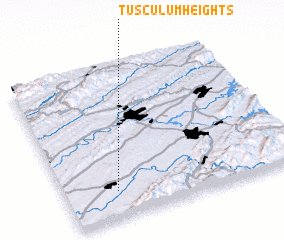 3d view of Tusculum Heights