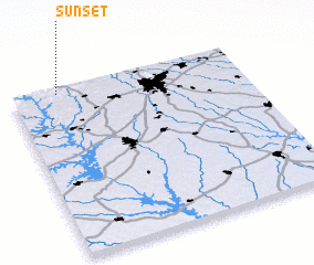 3d view of Sunset