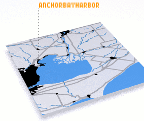 3d view of Anchor Bay Harbor